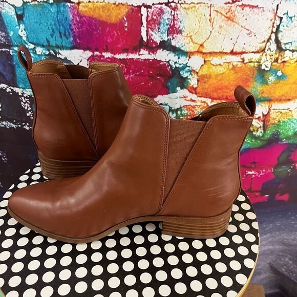 J.Crew Chelsea Boots Style BJ 254 Women's Size 8 Block Heel Brown - Picture 6 of 8